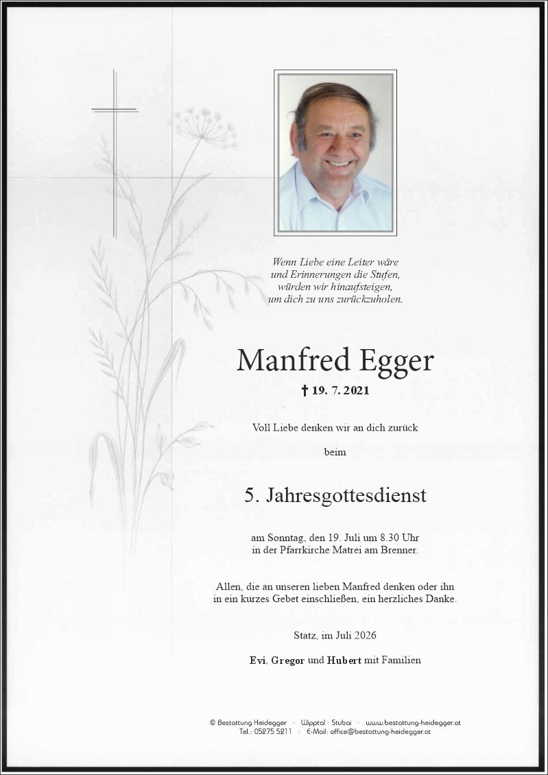 Manfred Egger